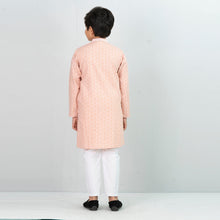 Load image into Gallery viewer, Boy&#39;s Coral Printed Panjabi
