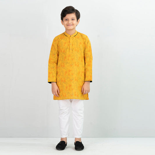 Boys Panjabi- Mustard