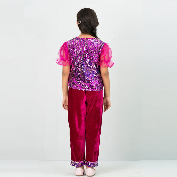 Girls 2Pcs- Magenta