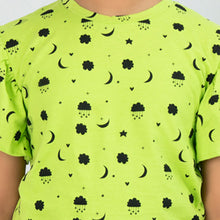 Load image into Gallery viewer, Girls&#39; Lime Print Flare T-Shirt
