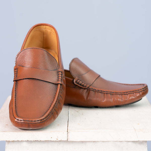 Mens Shoes-Camel Brown