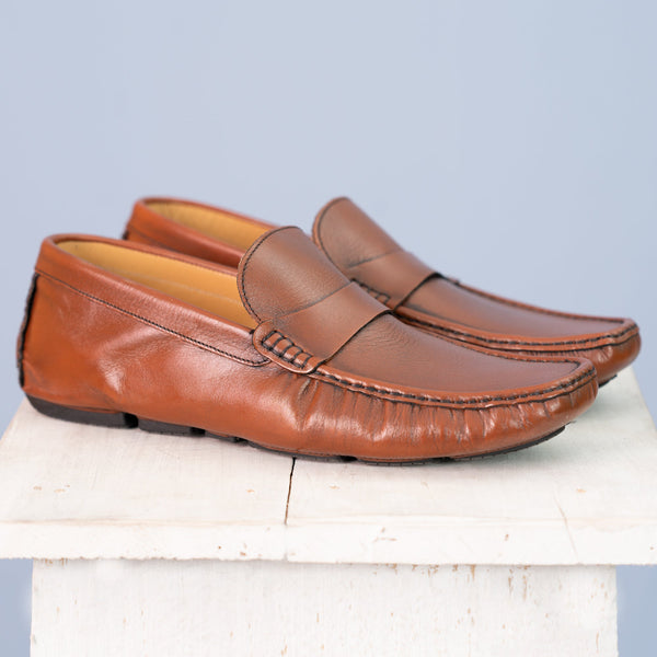 Mens Shoes-Camel Brown