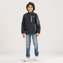 Load image into Gallery viewer, Boys Black Bomber Jacket
