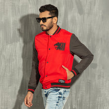 Load image into Gallery viewer, Mens Bomber- Red/Black
