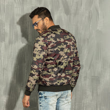 Load image into Gallery viewer, Mens Bomber- Army Aop
