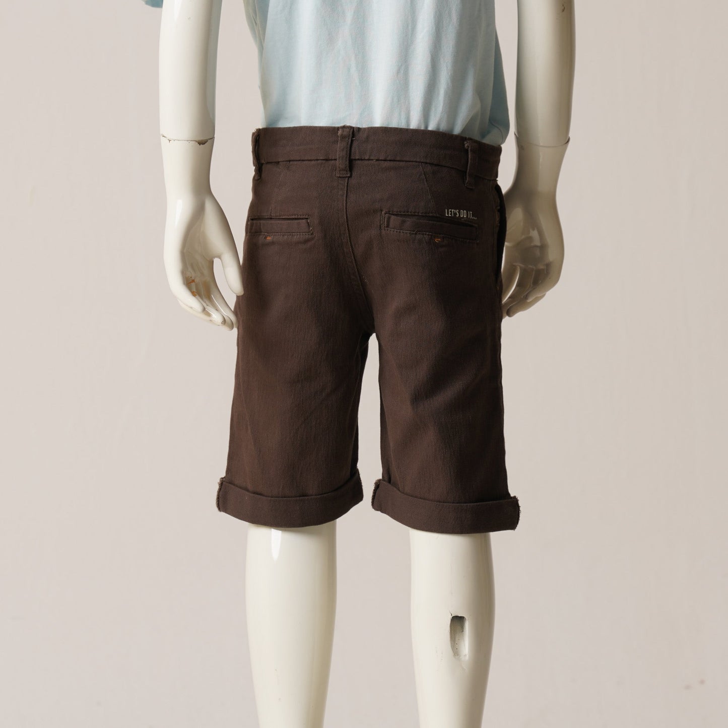 BOYS SHORT PANT-CHARCOL