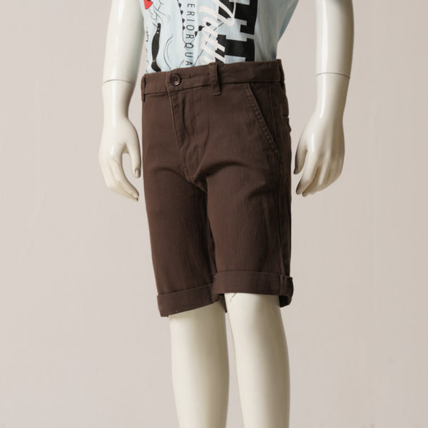 BOYS SHORT PANT-CHARCOL