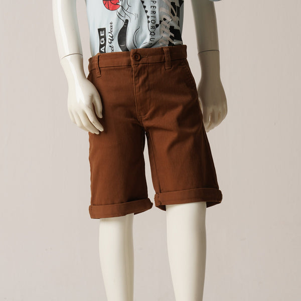 BOYS SHORT PANT-MUSTARD