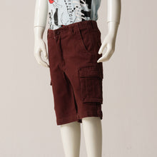 Load image into Gallery viewer, SHORT CARGO PANT-MAROON 1
