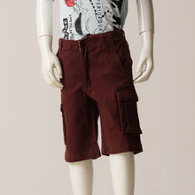 Load image into Gallery viewer, SHORT CARGO PANT-MAROON 1
