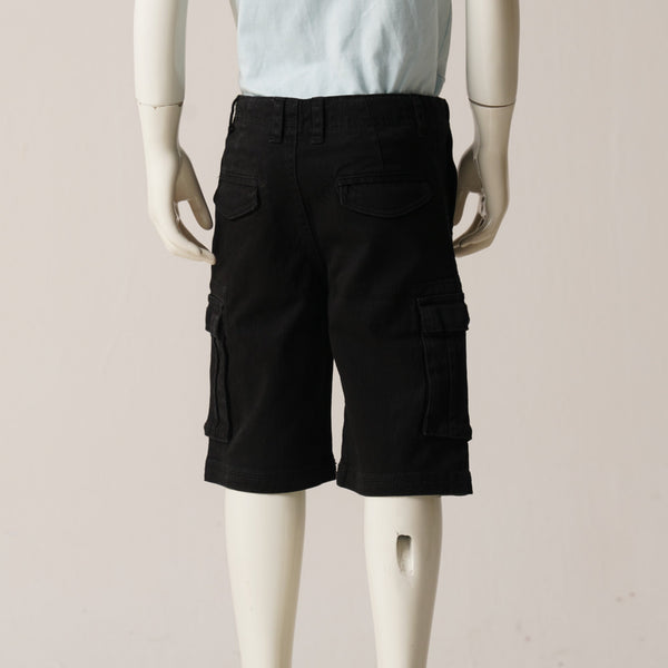 SHORT CARGO PANT-BLACK 1