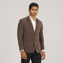 Load image into Gallery viewer, Mens Brown Slim Fit Blazer
