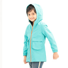 Load image into Gallery viewer, GIRLS WINDBREAKER-PEACOCK GREEN
