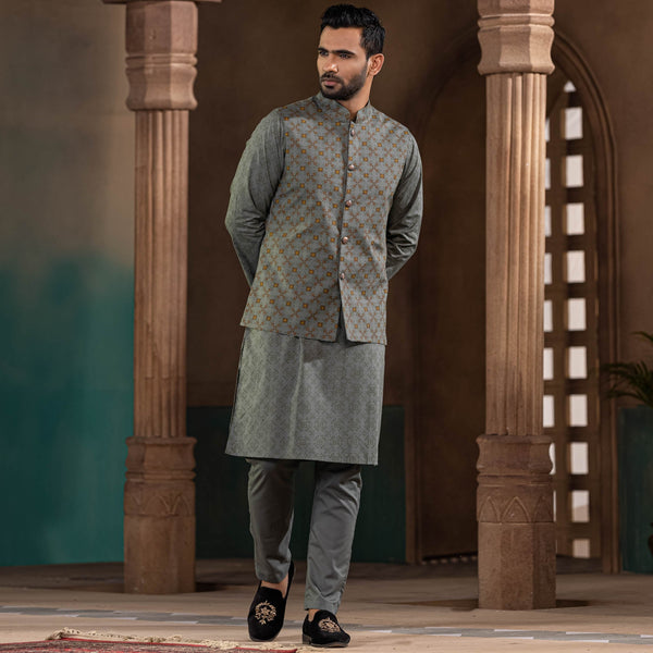 Men's Ash Embroidery 3-Piece Set