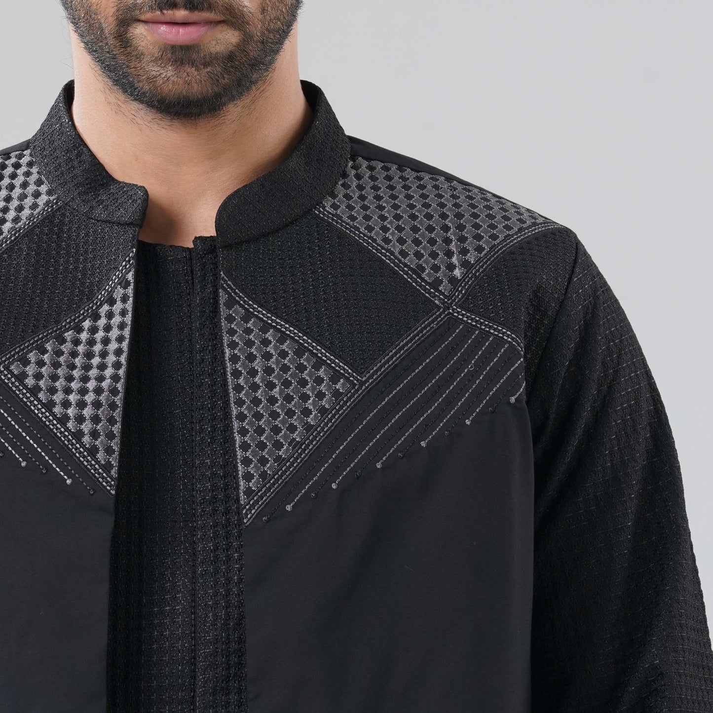 Mens Black Three  Piece Set