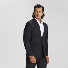 Load image into Gallery viewer, Men&#39;s Black Strip Casual Blazer
