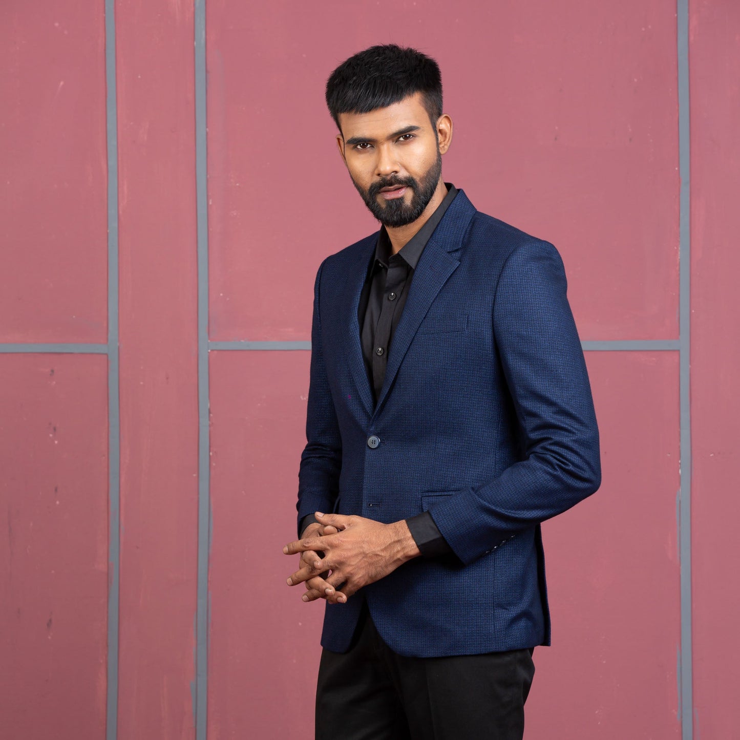 Mens Blazer-Navy Blue