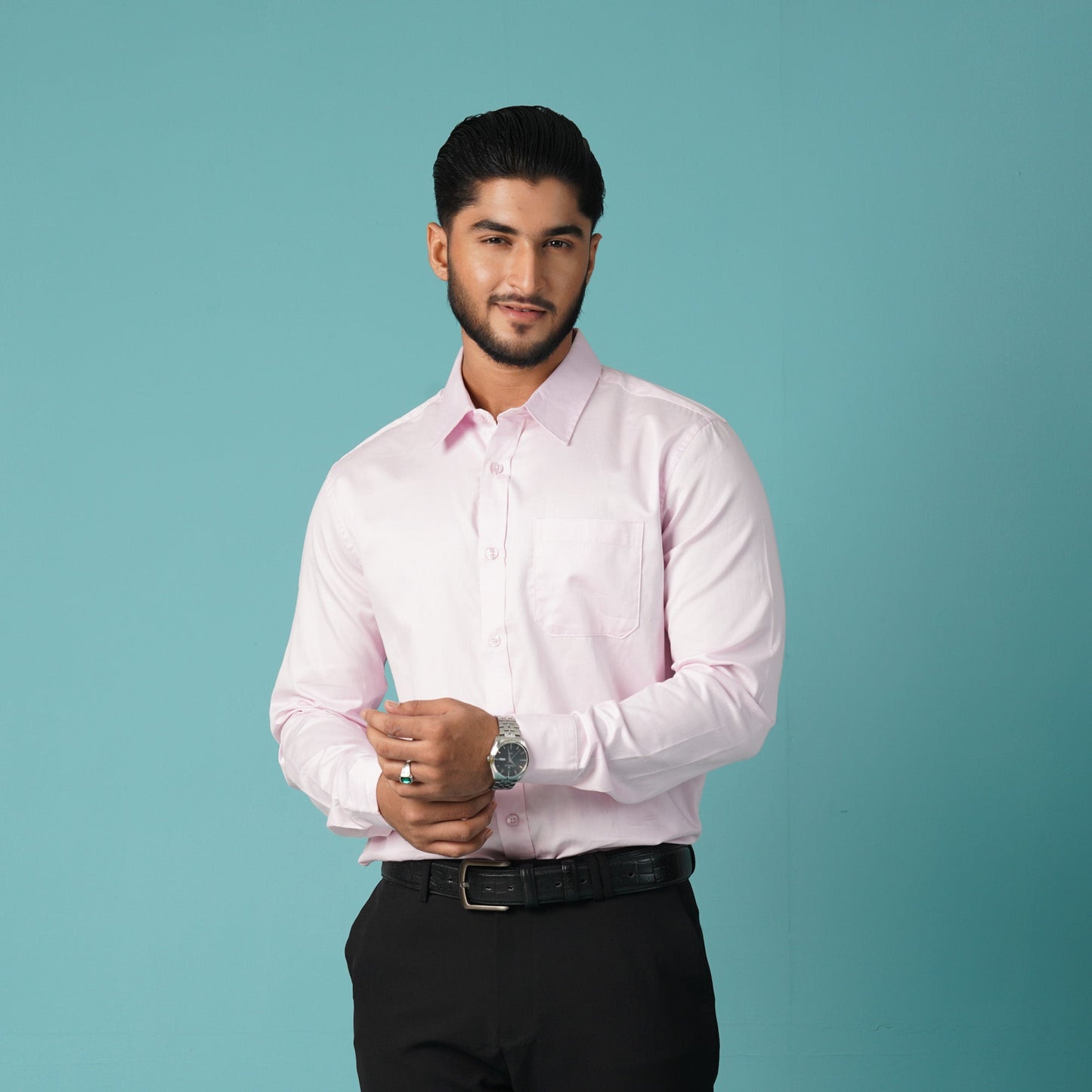 Men's Pink Formal Shirt