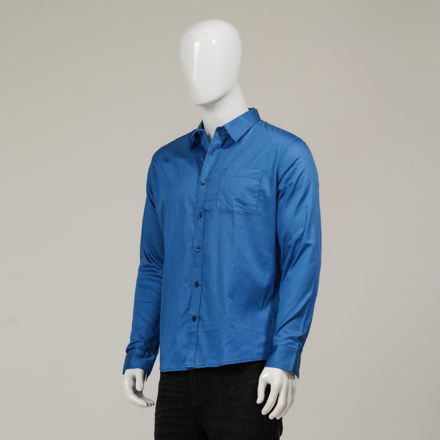 Mens Blue Formal Shirt