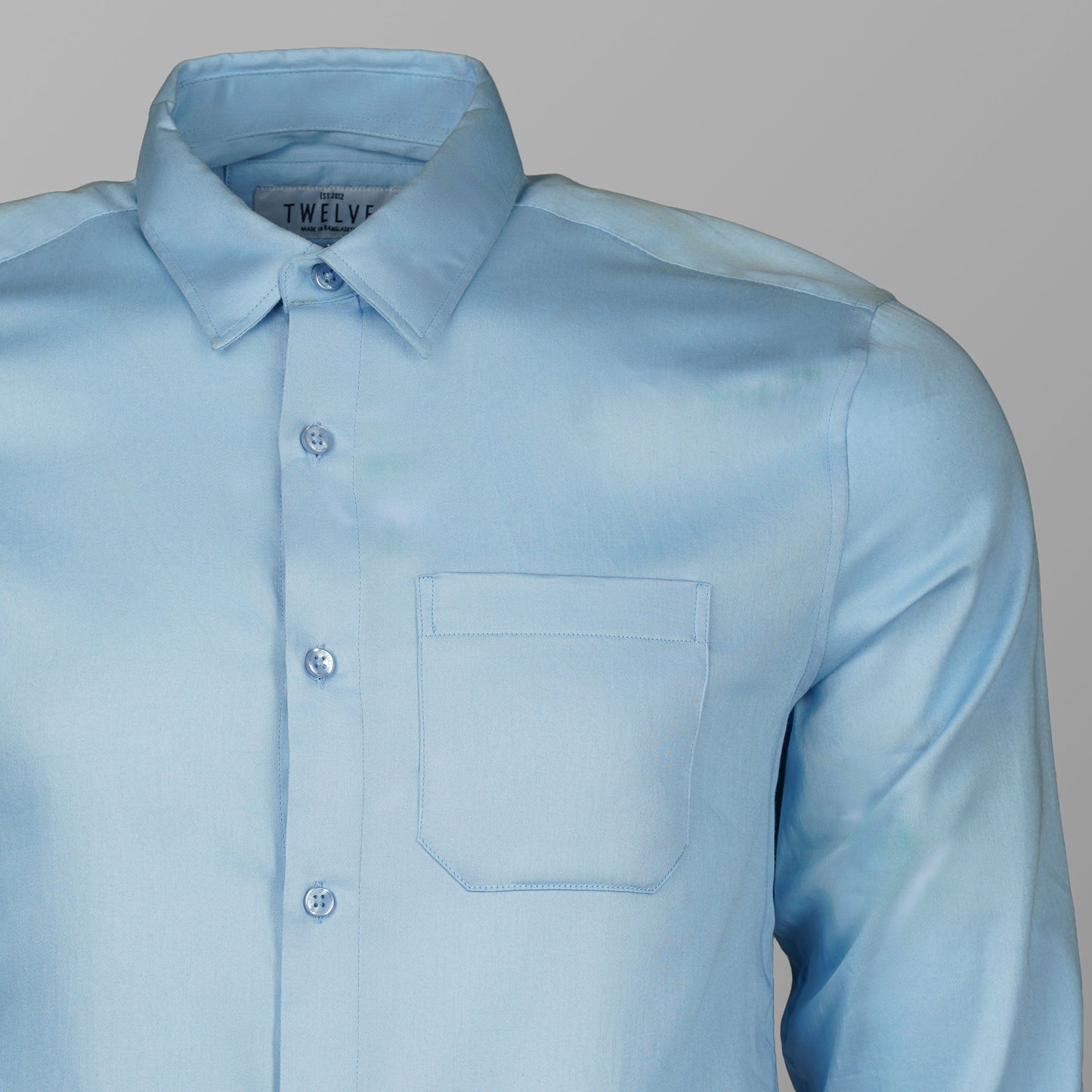 Mens Sky Blue Formal Shirt