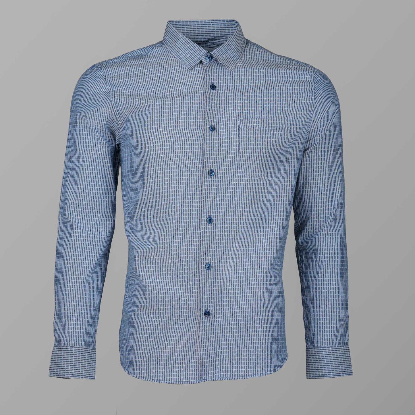 Mens Deep Blue Stripe Shirt