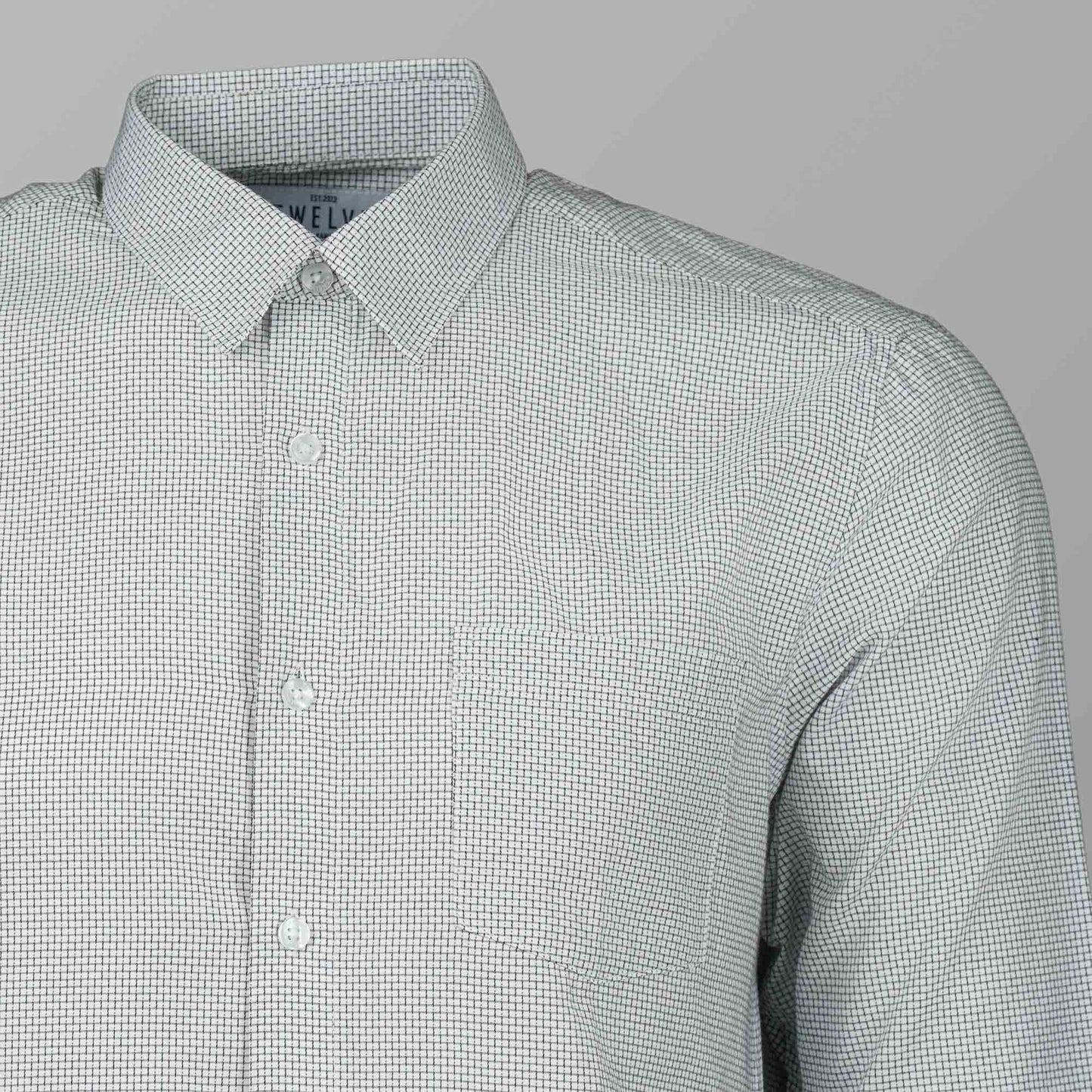 Mens Black Check Formal Shirt