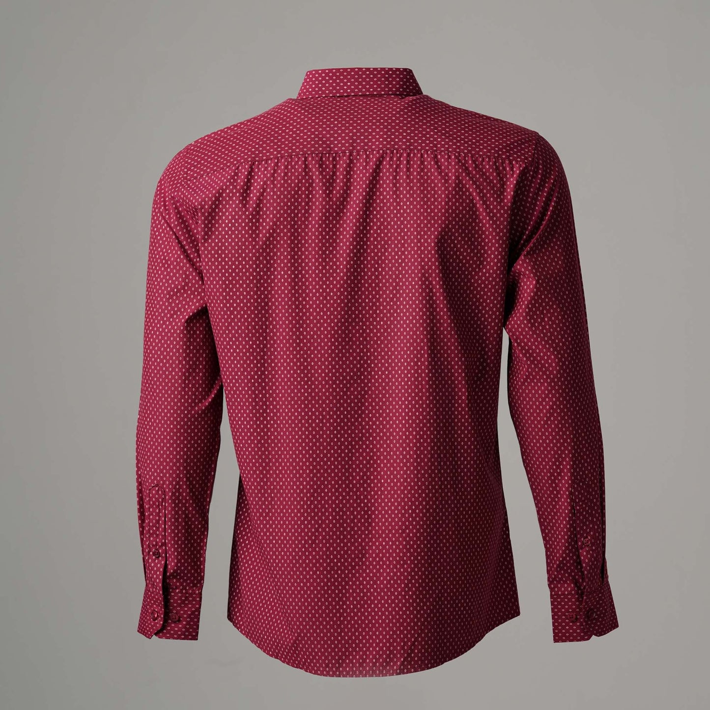 Mens Maroon Formal Shirt