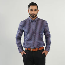 Load image into Gallery viewer, Men&#39;s Purple Check Formal Shirt
