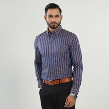 Load image into Gallery viewer, Men&#39;s Purple Check Formal Shirt
