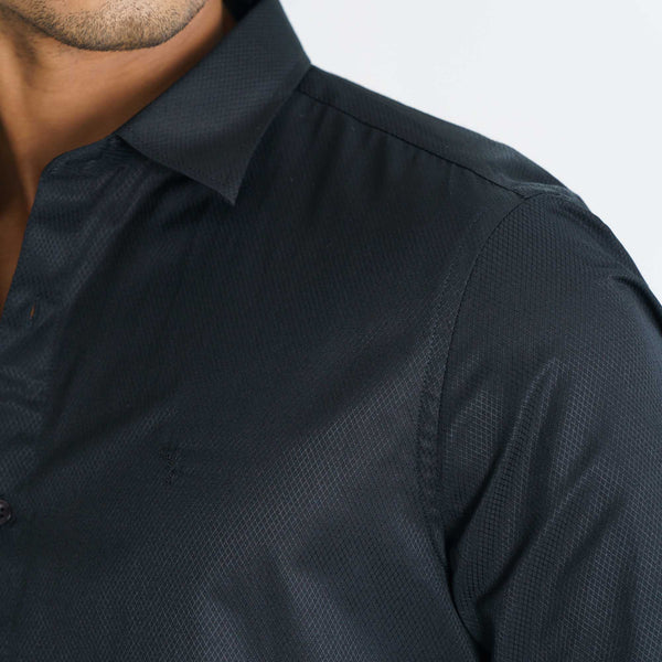 MENS FORMAL SHIRT-BLACK