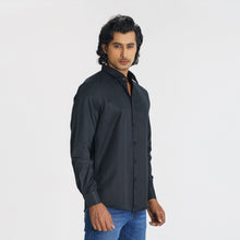 Load image into Gallery viewer, MENS FORMAL SHIRT-BLACK
