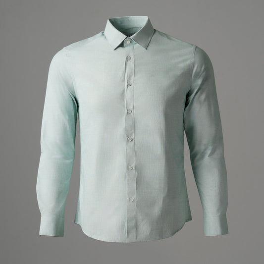 Mens Mint Green Formal Shirt