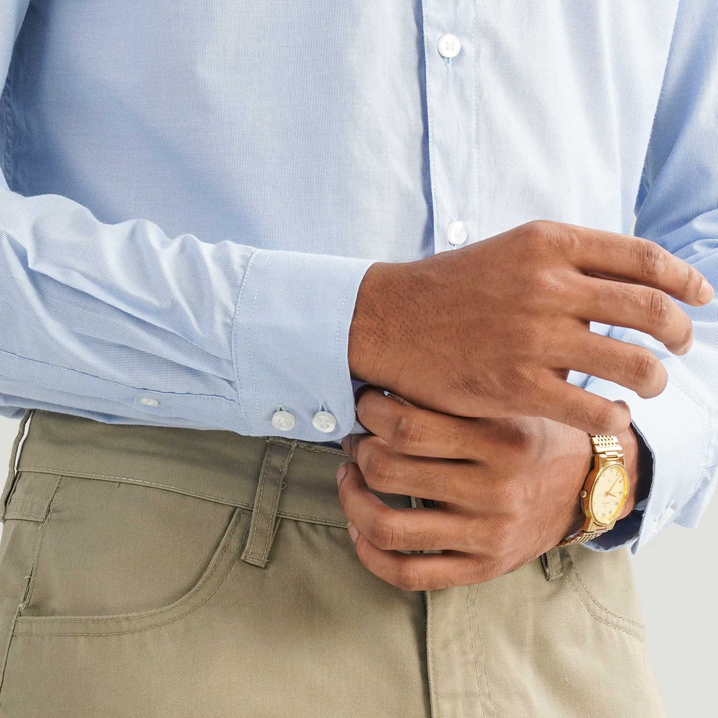 Mens Sky Blue Formal Shirt