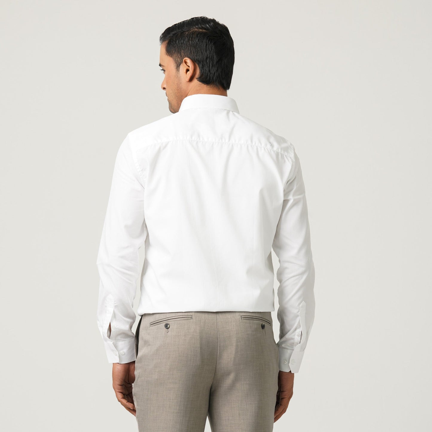 Men’s White Poly-Cotton Formal Shirt