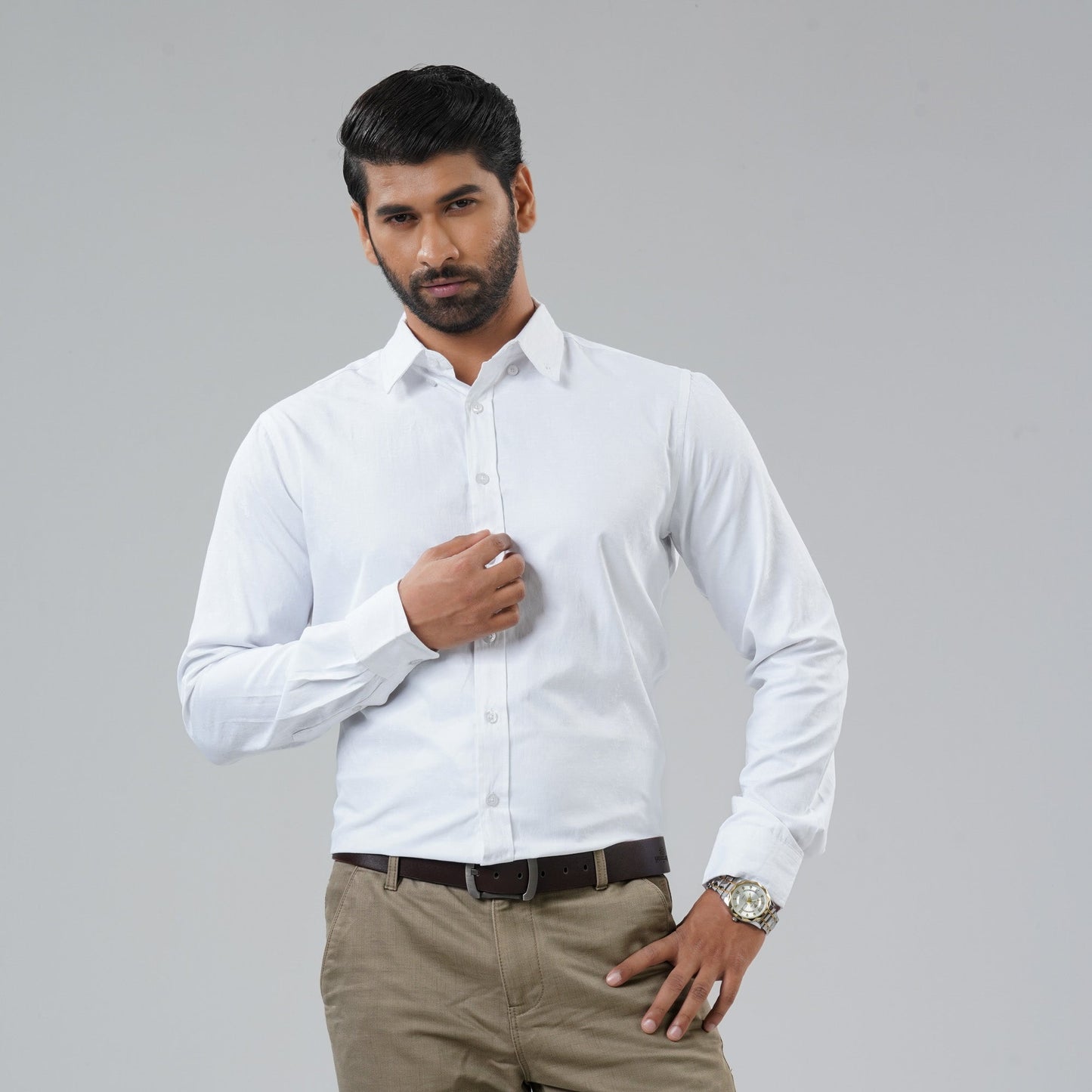 Mens White Formal Shirt