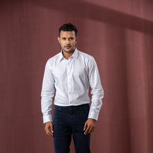 Load image into Gallery viewer, Men&#39;s White Formal Shirt
