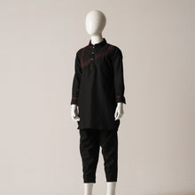 Load image into Gallery viewer, BOYS EMBROIDERY KABLI-BLACK
