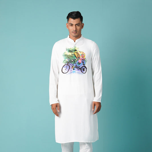 MENS PANJABI-WHITE 1