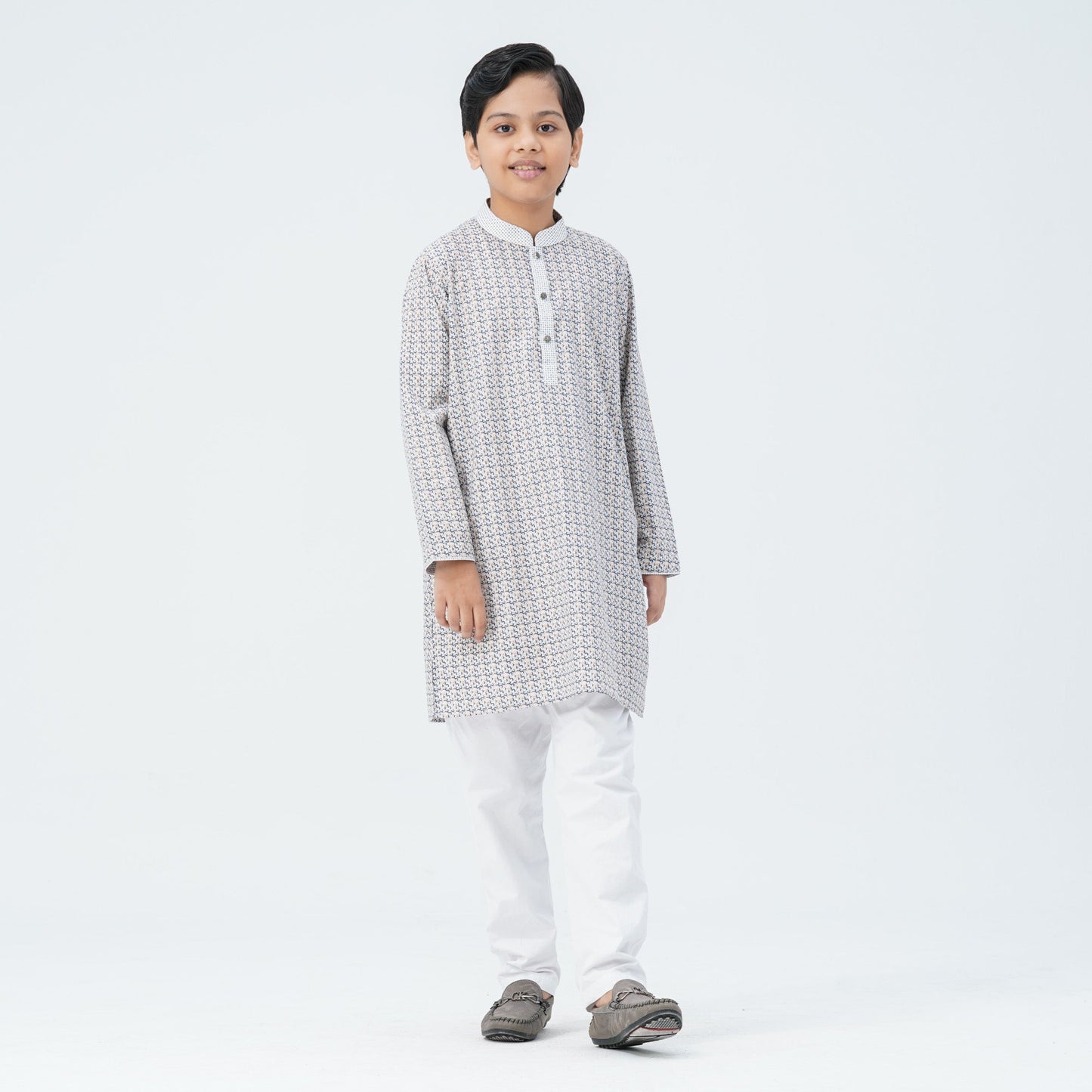 Boy's Ash Blended Panjabi