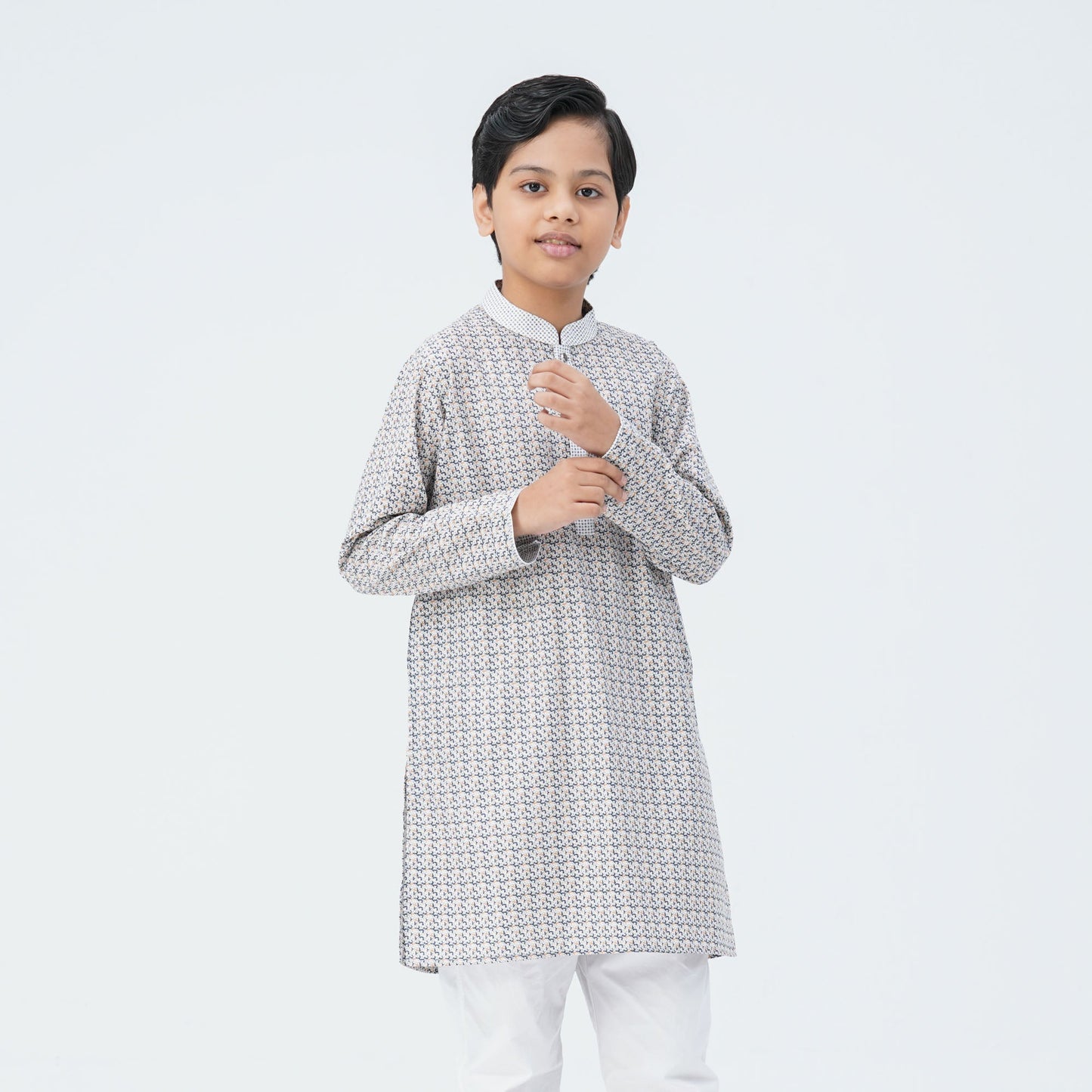 Boy's Ash Blended Panjabi