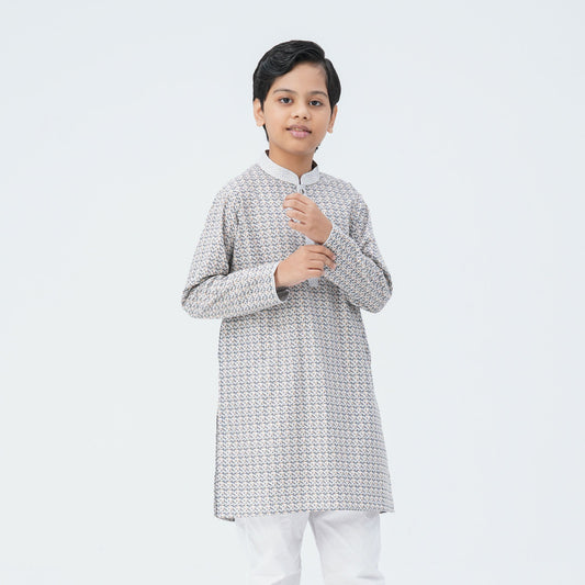 Boy's Ash Blended Panjabi