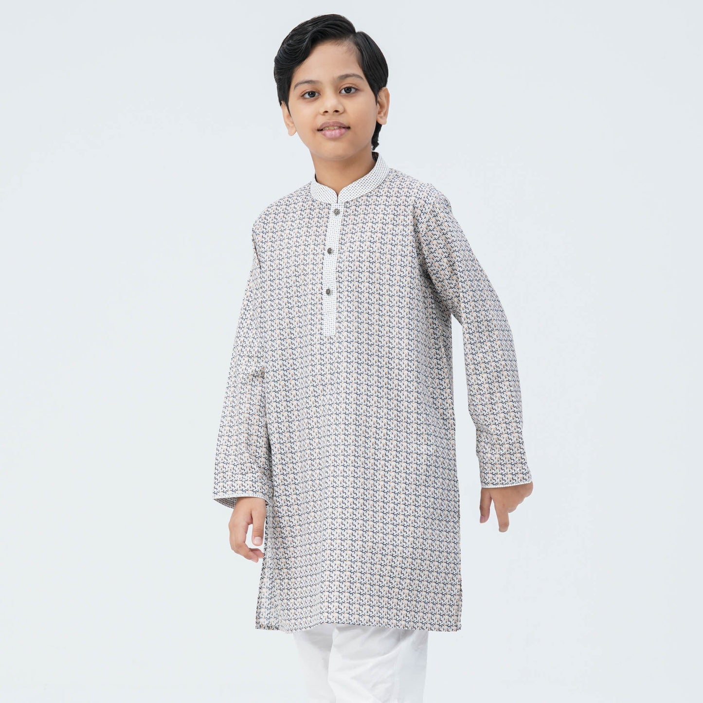 Boy's Ash Blended Panjabi