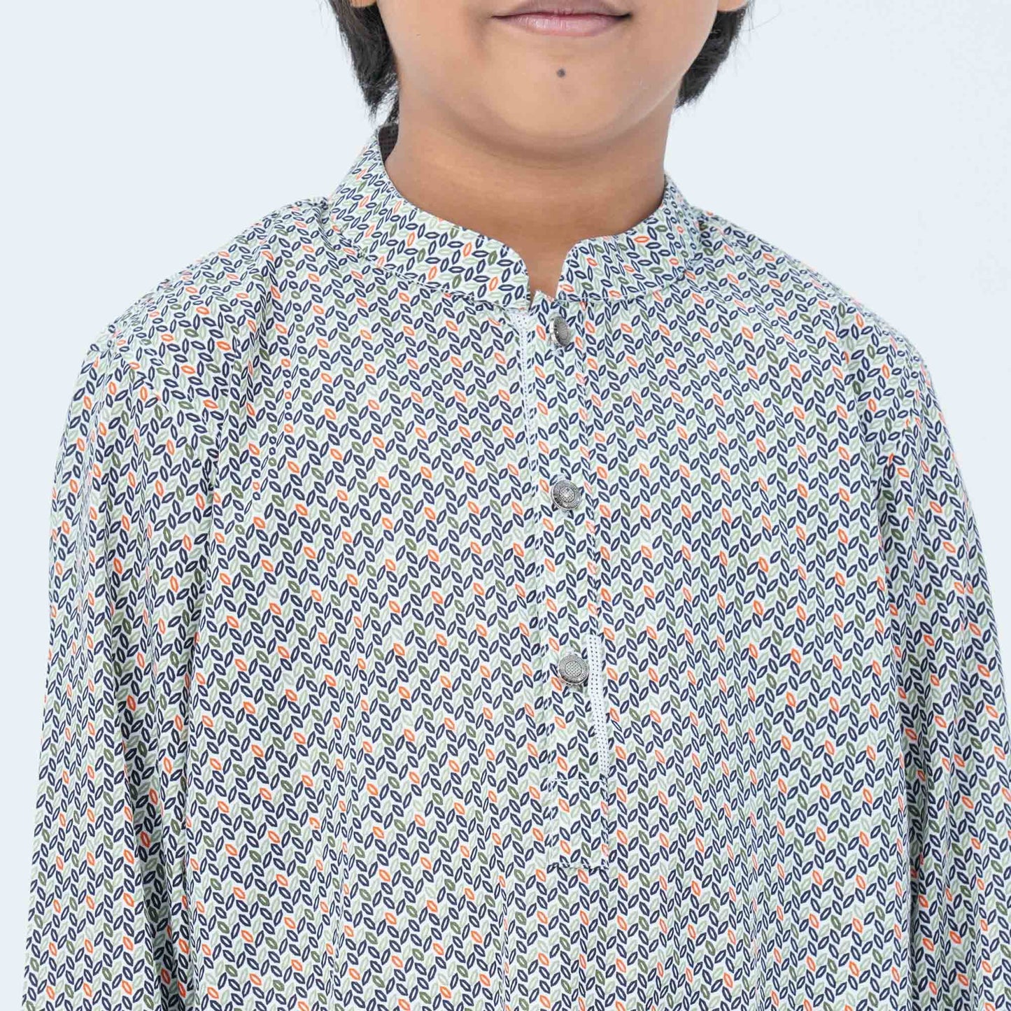 Boy's Green Blended Panjabi