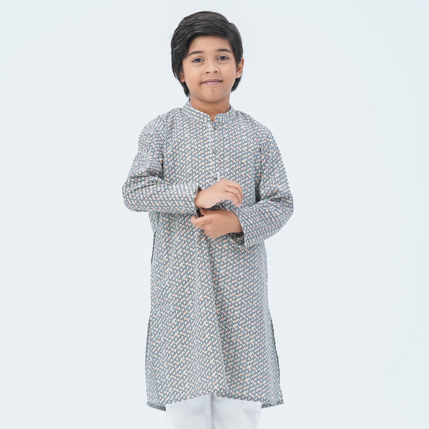 Boy's Green Blended Panjabi