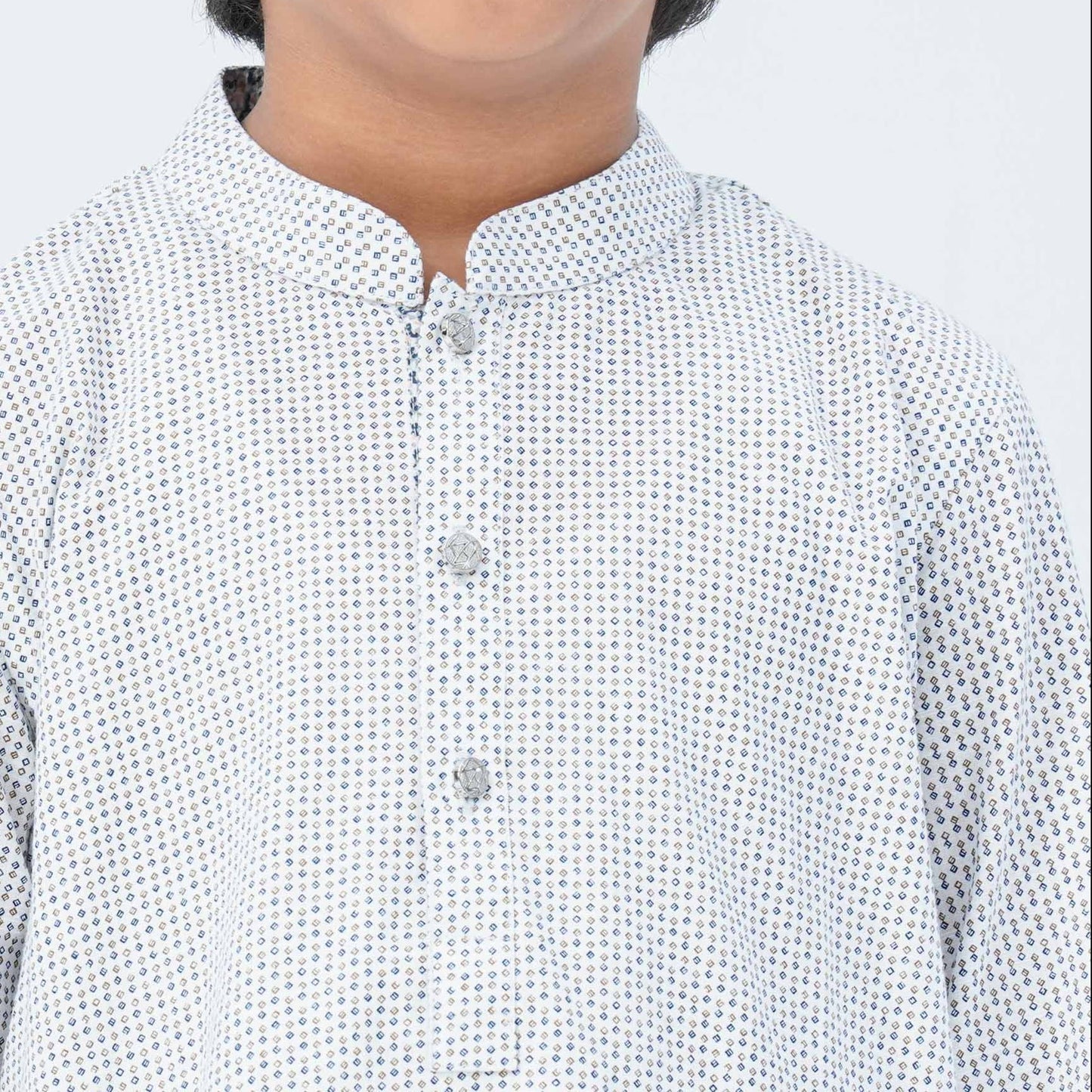 Boy's Brown Blended Panjabi