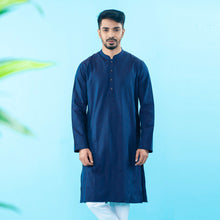 Load image into Gallery viewer, Men&#39;s Navy Panjabi
