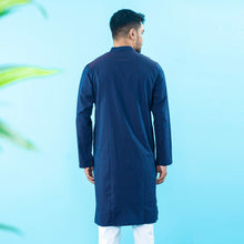 Load image into Gallery viewer, Men&#39;s Navy Panjabi
