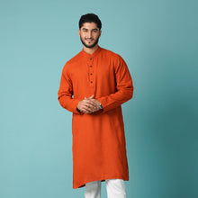 Load image into Gallery viewer, MENS BASIC PANJABI-ORANGE
