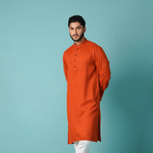 Load image into Gallery viewer, MENS BASIC PANJABI-ORANGE
