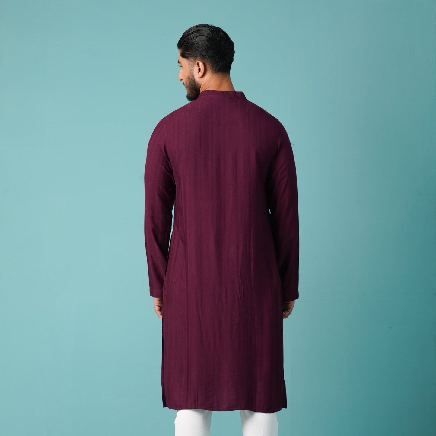 Mens Violet Basic Panjabi